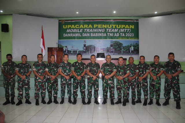 Danrindam XVII/Cenderawasih Resmi Tutup MTT Danramil Dan Babinsa TNI AD TA 2023 (Foto/ Pendam XVII Cenderawasih)