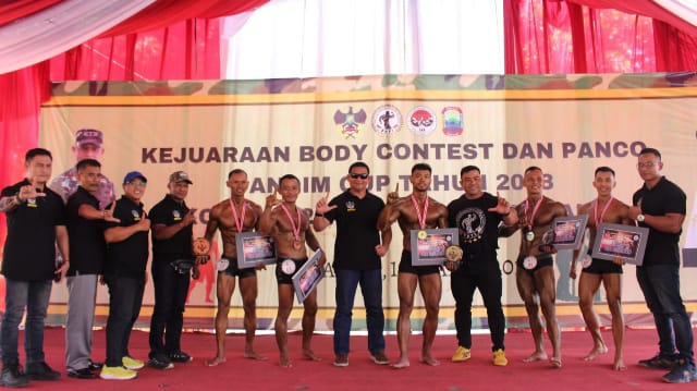 Kodim 0421/LS Gelar Kejuaraan Body Contest Dan Panco Dandim Cup 2023 (FOTO/PENDAM II/SWJ)