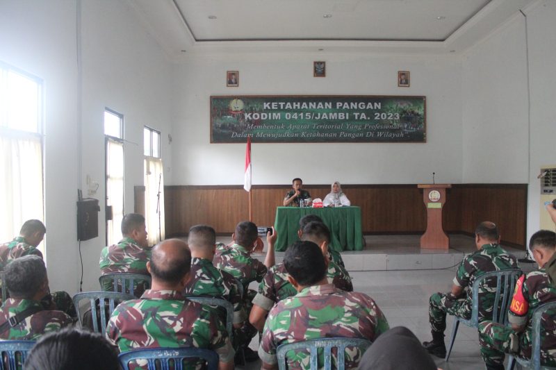 Kodim 0415/Jambi Gelar Pembinaan Ketahanan Pangan. (Foto. mcdim0415)
