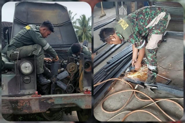 Semangat Kreativitas Prajurit Paldam Dalam Dukung Tugas Kodam II/Swj (FOTO/IST)