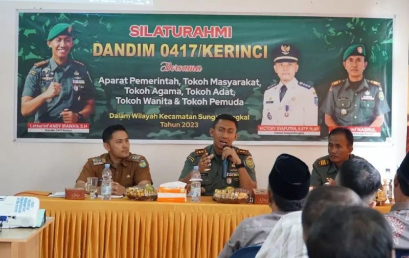Dandim 0417/Kerinci, Letkol Inf Andy Irawan, S.H., ajak Komponen Masyarakat Bersinergi Jaga Kondusifitas Wilayah/Kodim 0417/Kerinci