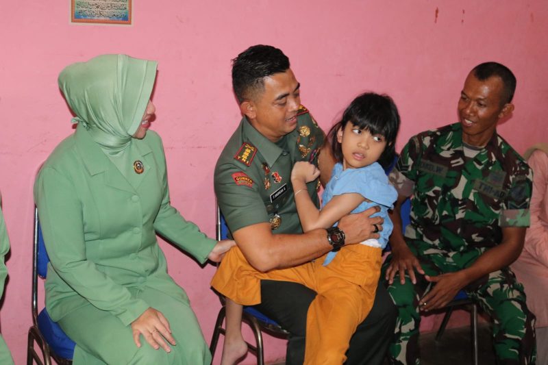 Momen Hari Anak Sedunia, Dandim 0413/Bangka Besuk Syifa Nur Ahlina/SWJDAILY