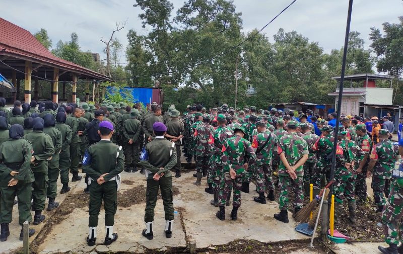 Apel pengecekan personel sebelum melaksnakan kegiatan Karbak/Red