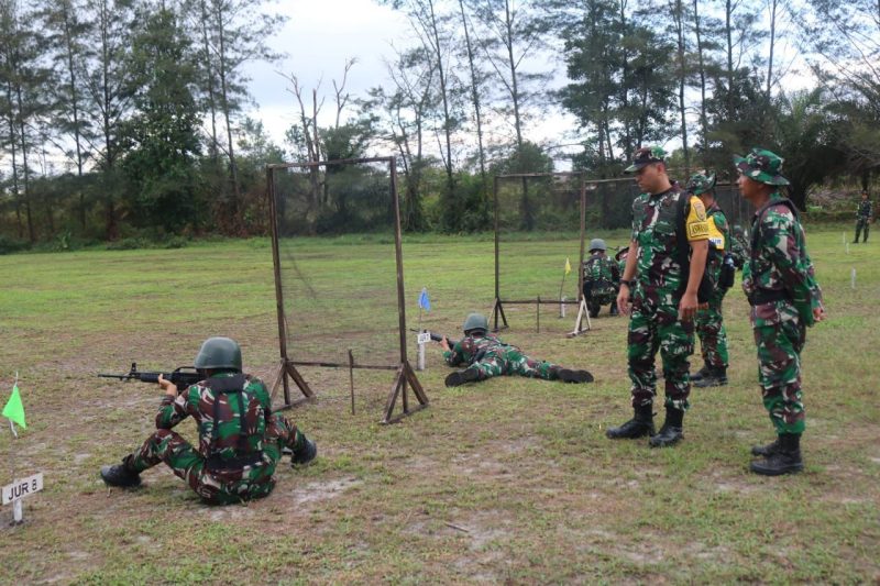 Tim Aswasdallat Kodam II/Sriwijaya Tinjau Latbakjatri Yonif 147/KGJ/Red