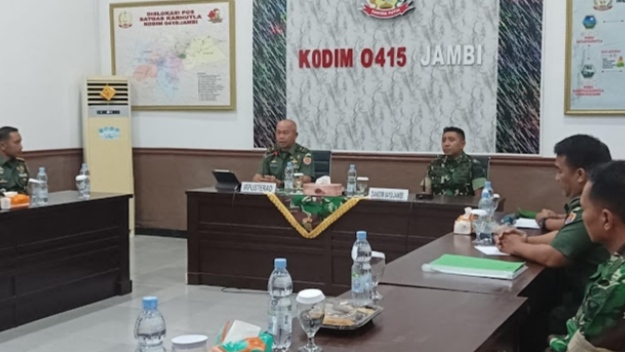 Kunjungi Kodim 0415/Jambi, Ini Pesan Itpusterad Brigjen TNI Dany Budiyanto/Pendimjbi