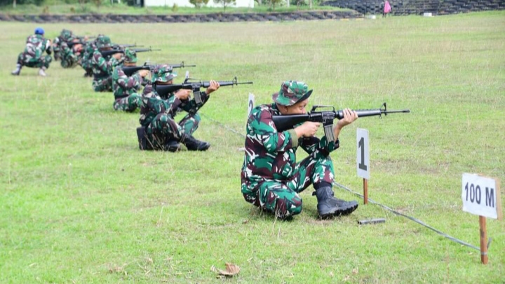 Korem 044/Gapo Gelar Latihan Menembak