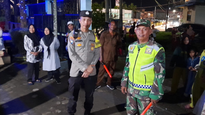 Tingkatkan Keamanan dan Ketertiban, Babinsa Bersama Tiga Pilar Kelurahan Beringin Gelar Patroli Malam
