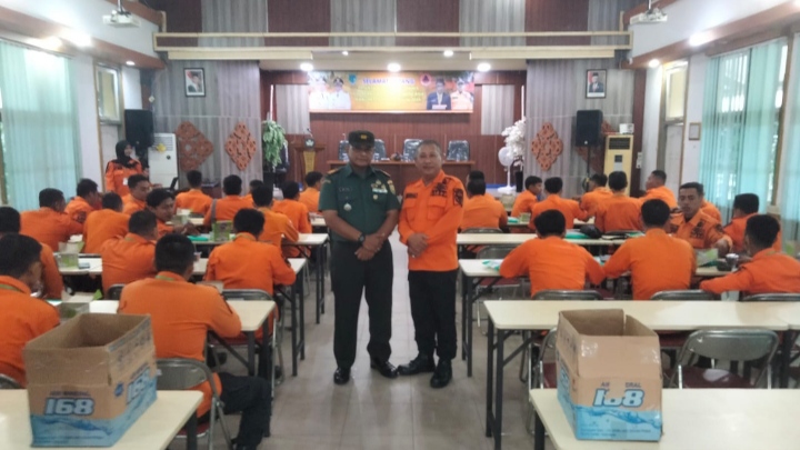 Danramil Muara Tembesi Hadiri Bintek Pengembangan Kapasitas Tim Reaksi Cepat Bencana di Kabupaten Batanghari