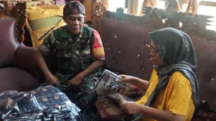 Babinsa Kelurahan Tanjung Raden Dukung Pelestarian Batik Tradisional di Jambi