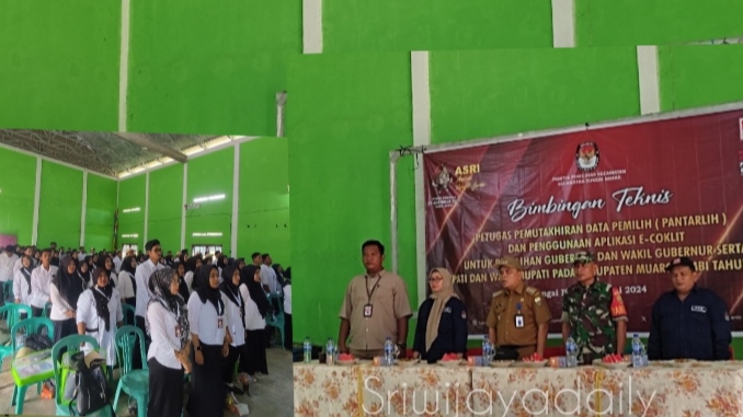 Babinsa Sebapo Hadiri Pelantikan dan Bimtek Pantarlih Pilkada