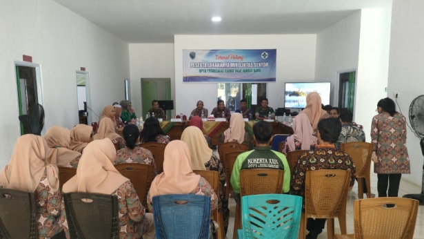 Tingkatkan Pelayanan Kesehatan, Koramil Muara Tembesi Dukung Lokakarya Lintas Sektoral Puskesmas Jangga Baru