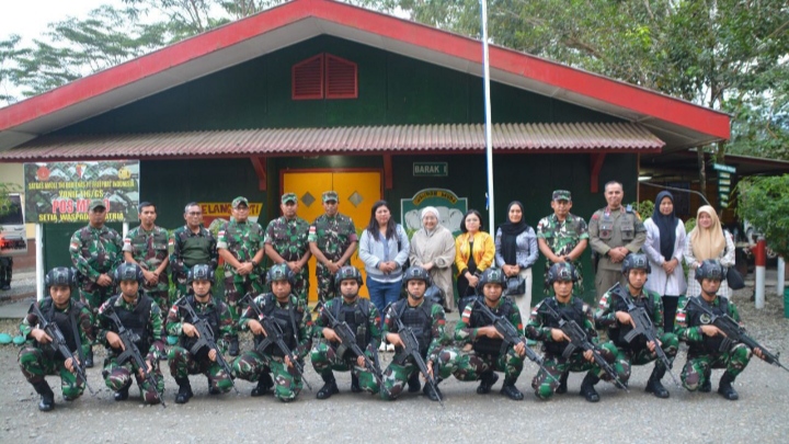 Kunjungan Brigjen TNI Wempi Ramandei ke Satgas PAM Obvitnas PT. Freeport Indonesia