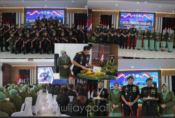 Peringatan Ulang Tahun Ke-14 Korem 045/Garuda Jaya: Membangun Solidaritas dan Profesionalisme