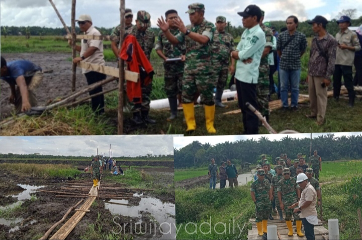 Dandim 0419/Tanjab Dampingi Danrem 042/Gapi Meninjau Lokasi OPLA di Tanjab Timur