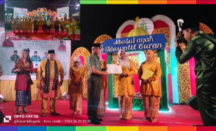 Danramil 415-12/Pasar Hadiri Penutupan MTQ Kecamatan Pasar Jambi ke-II Tahun 2024