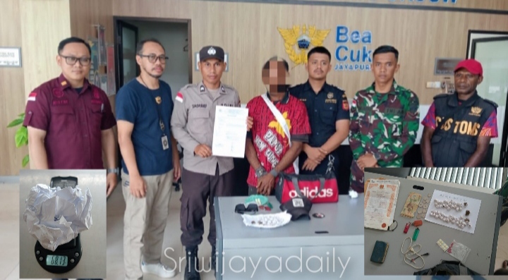 Satgas Pamtas Yonif 122/TS Gagalkan Upaya Penyelundupan Ganja dari Papua Nugini