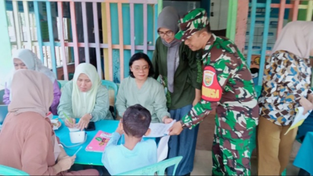 Babinsa Kenali Asam Dukung Program Pemerintah Dalam Penanggulangan Stunting/RED