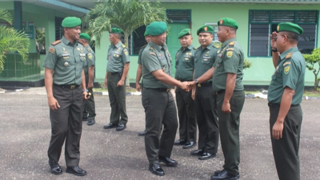 Dandim 0420/Sarko Terima Kunjungan Kerja Tim Dari Pusterad/Mcdimsarko) 