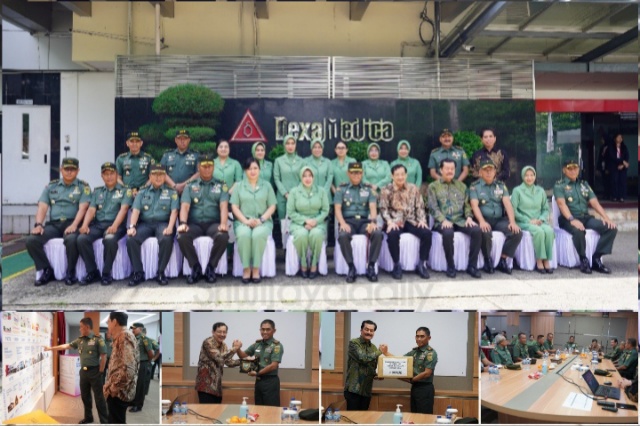 Jalin Silaturahmi, Pangdam II/Swj Kunjungi PT. Dexa Medica Palembang (pendam swj)