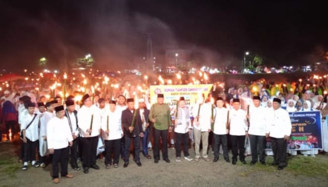 Dandim 0417/Kerinci dan Forkopimda Kota Sungai Penuh Hadiri Peringatan Tahun Baru Islam 1 Muharam 1446 H (**) 