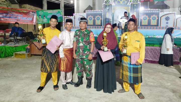 Babinsa Hadiri Penutupan MTQ ke-53 Tingkat Kelurahan Sengeti