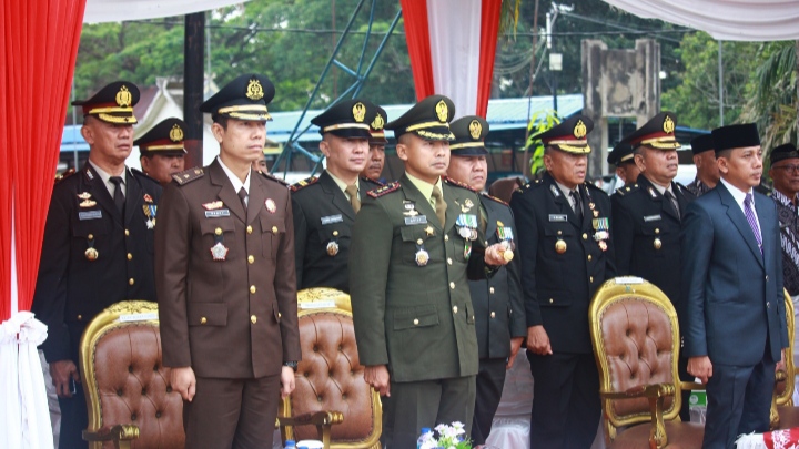 Peringatan HUT Polri ke-78 di Bungo Dihadiri oleh Dandim 0416/Bute