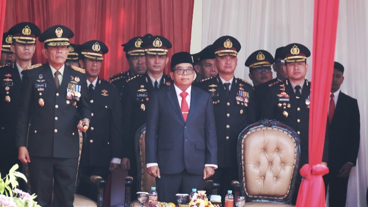 Hadiri Peringatan HUT Bhayangkara ke-78, Danrem Gatam : Semoga Semangat Presisi Terus Menginspirasi Polri