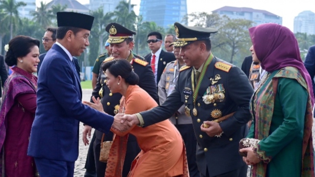 Foto: BPMI Setpres/Panglima TNI Hadiri Puncak Perayaan HUT ke-78 Bhayangkara di Monas