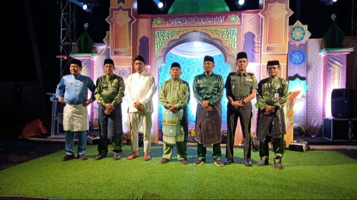 Foto: Danramil 415-09/Telanaipura Mayor Arm Irfan Kito saat menghadiri upacara Musabaqah Tilawatil Quran (MTQ) ke-VII tingkat Kecamatan Kotabaru. 