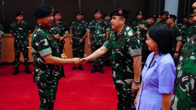 Panglima TNI Terima Laporan Korps Kenaikan Pangkat 22 Perwira Tinggi TNI