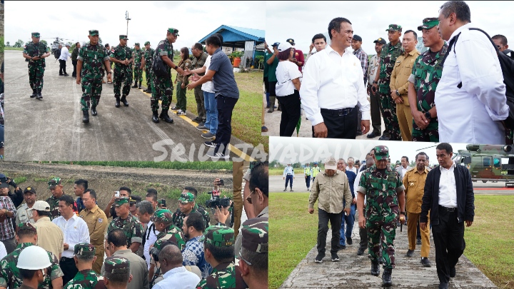 Pangdam XVII/Cenderawasih Mendampingi Mentan RI dan Wakasad Tinjau Kesiapan Lahan Ketahanan Pangan