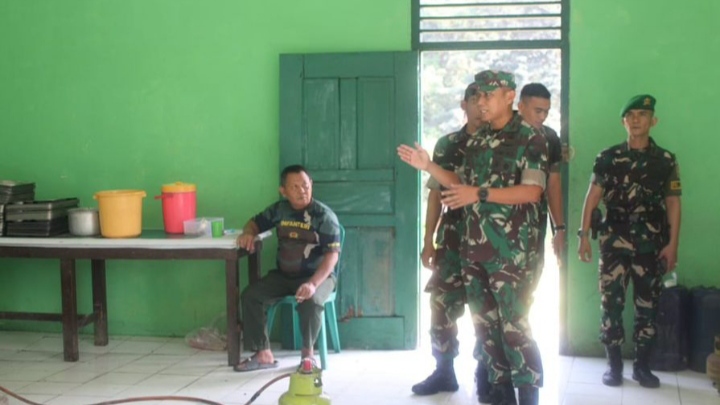 Pastikan Makan Siswa Terjamin, Danrindam II/Swj Sidak Dapur & Rukan Dodiklatpur