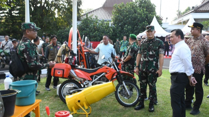 Danrem Gapo Brigjen TNI Muhammad Thohir Cek Kesiapan Simulasi Karhutla di Palembang