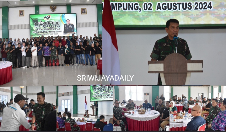 Danrem 043/Gatam Ajak Insan Media Tingkatkan Sinergitas dan Silaturahmi Melalui Coffee Morning