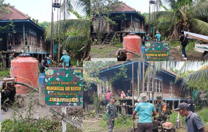Respons Cepat TNI dan Pemkab Muaro Jambi Atasi Krisis Air Bersih/Sriwijayadaily.com