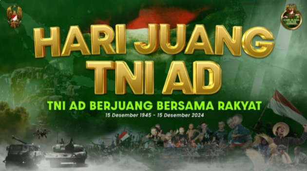 Selamat Hari Juang Kartika! Semangat juang TNI AD adalah cermin keberanian, pengorbanan, dan dedikasi. Semoga TNI AD terus maju, kuat, dan selalu menjadi pelindung bagi bangsa dan negara.
