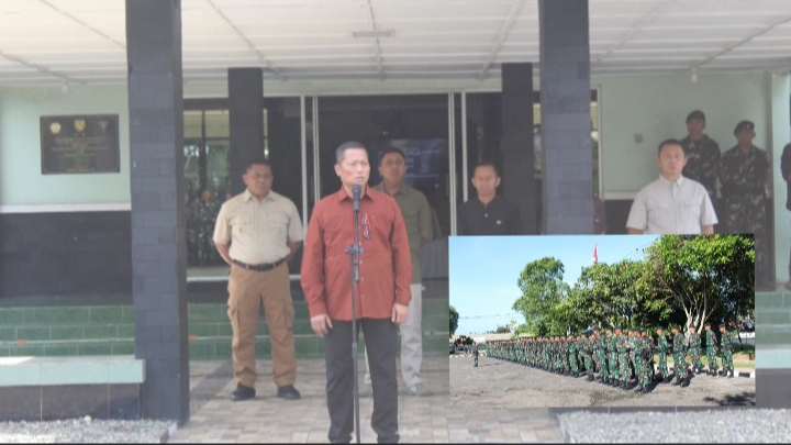 Danrem Brigjen TNI Heri Purwanto, S.E., M.Sc., saat memberikan pengarahan kepada Tonting YWPJ Yonif)142/KJ pada Sabtu, 14 Desember 2024/Dok: Penrem Gapu