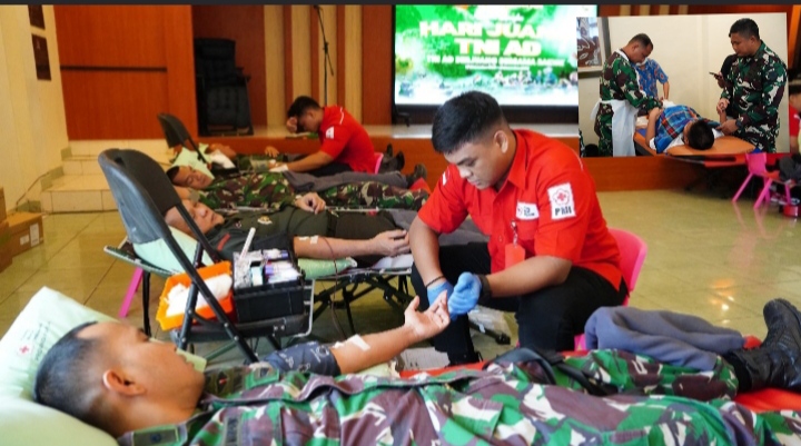 Hari Juang TNI AD Ke-79, Kodam XVII/Cenderawasih Gelar Donor Darah dan Khitanan Massal/Dok. Pendam Cenderawasih
