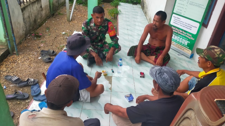 Babinsa Mersam Jalin Komsos, Pererat Silaturahmi dan Jaga Keharmonisan Wilayah/sriwijayadaily