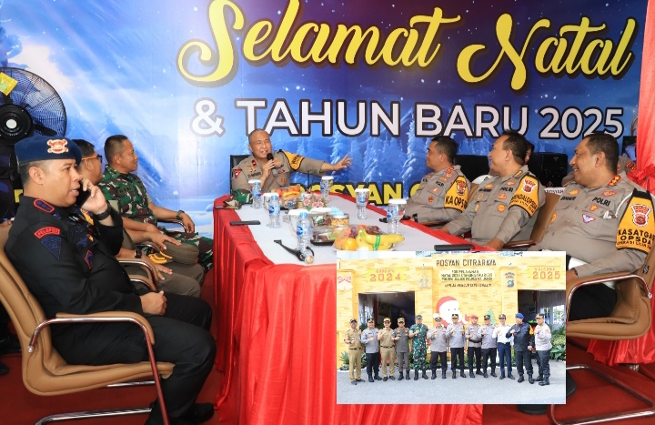 Pabung Muaro Jambi Letkol Inf Beni Hadiri Kunjungan Waka Polda Jambi di Posyan Citra Raya City/sriwijayadaily