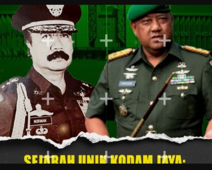 Letjen TNI (Purn) Norman Sasono dan Putranya Marciano Norman/pendam jaya