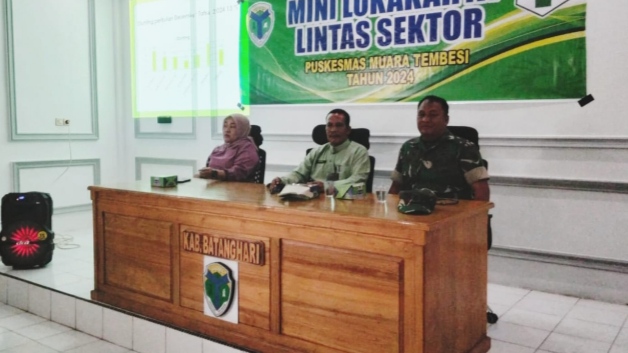 Babinsa Koramil 415-03/Muara Tembesi Hadiri Mini Lokakarya Puskesmas untuk Tingkatkan Pelayanan Kesehatan/pendim jambi