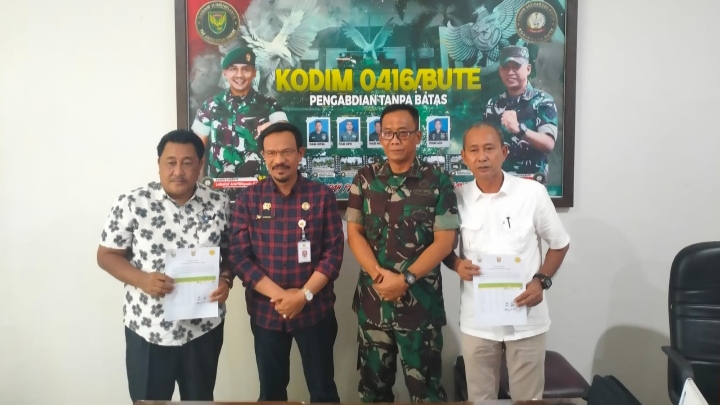 Dandim 0416/Bute Sambut Kunjungan Dirjen Hortikultura untuk Optimalisasi Lahan/sriwijayadaily